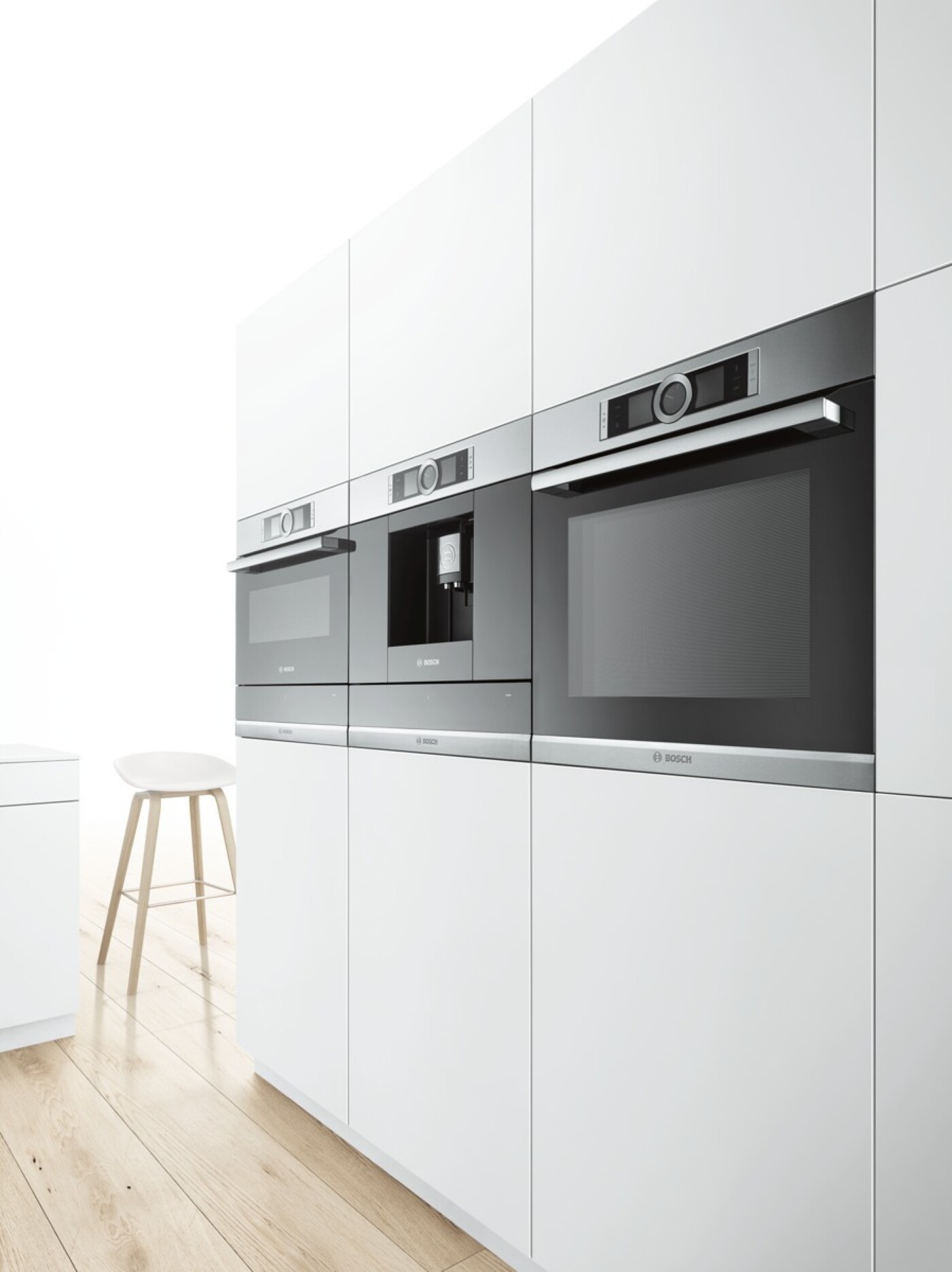 Der Bosch Serie 8 Backofen. Der Bosch Serie 8 Backofen.